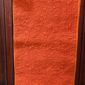 William Sonoma Orange Table Runner 108”x70”